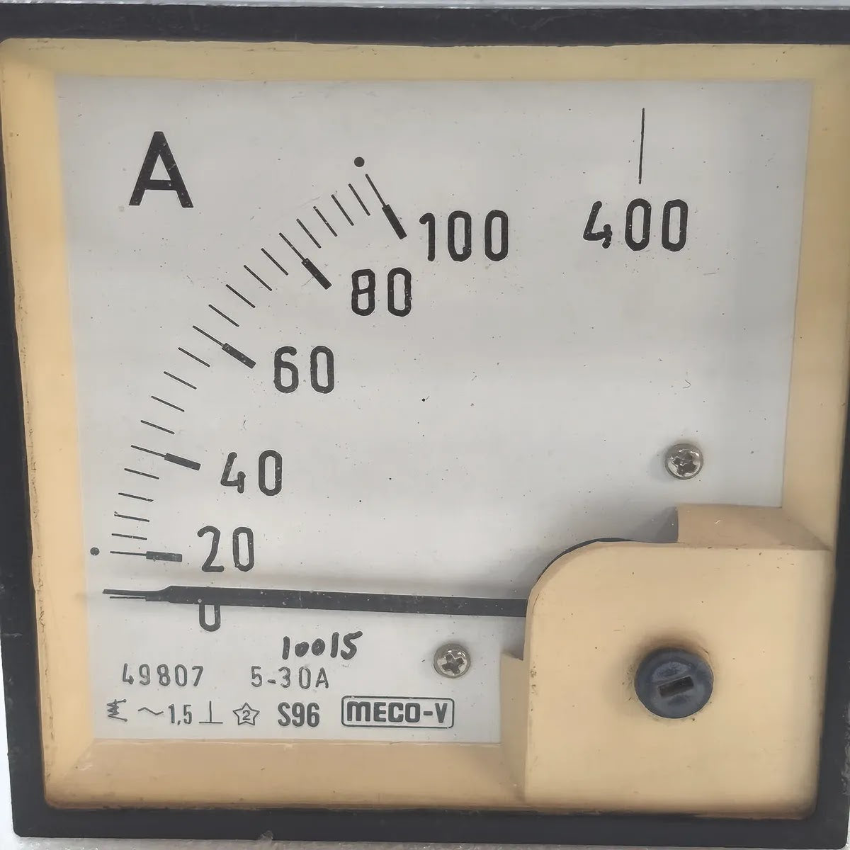 MECO-V S96 Moving Iron Panel Ammeter 0-100A