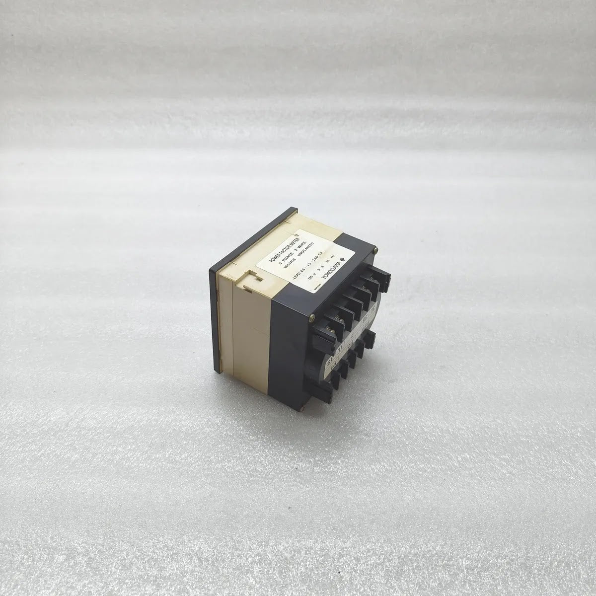 Yokogawa DN96A75/CJ Marine Power Factor Meter 100V 5A 3-Phase Switchboard