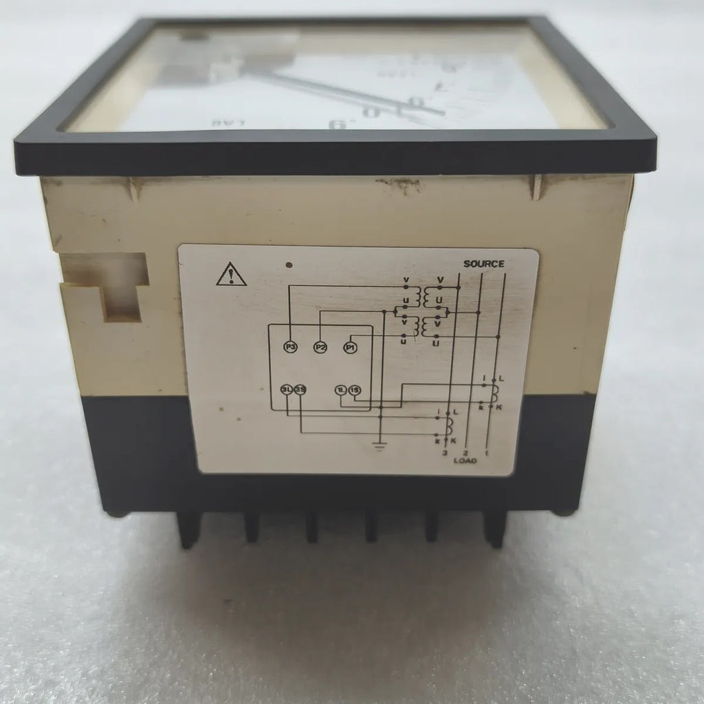 Yokogawa DN96A75/CJ Marine Power Factor Meter 100V 5A 3-Phase Switchboard