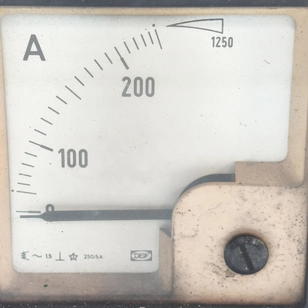 DEIF 5/10A-93 Moving Iron Panel Ammeter 0-250A 250/5A