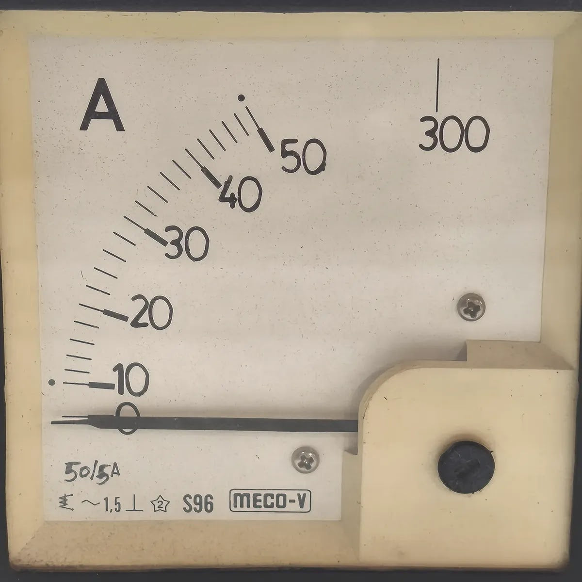 MECO-V S96 Moving Iron Panel Ammeter 0-50A 50/5A
