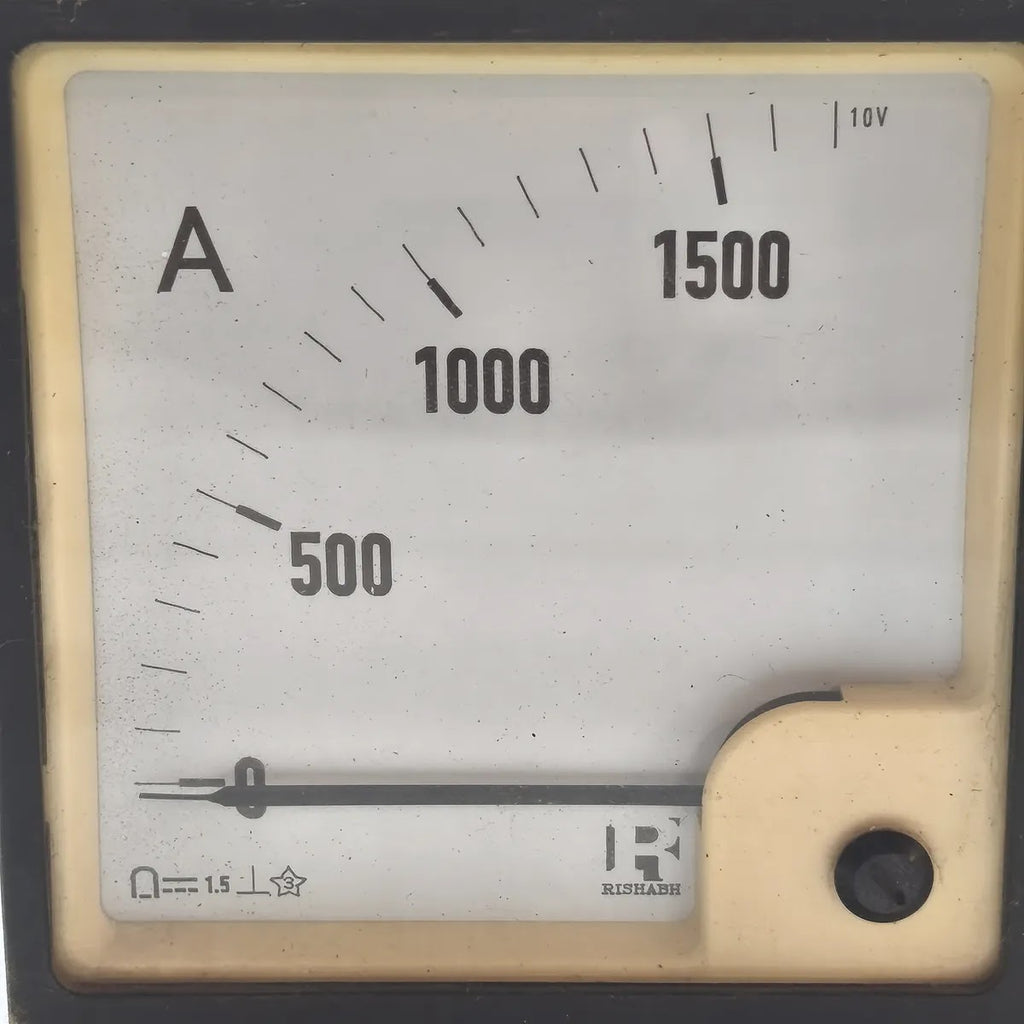 RISHABH Analog Panel Ammeter DC 0-1500A 10V