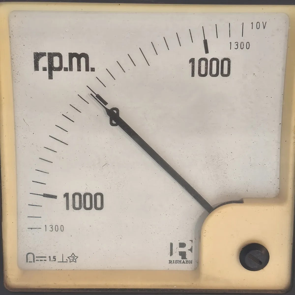 RISHABH RPM Tachometer Panel Meter 1300-0-1300rpm 10V
