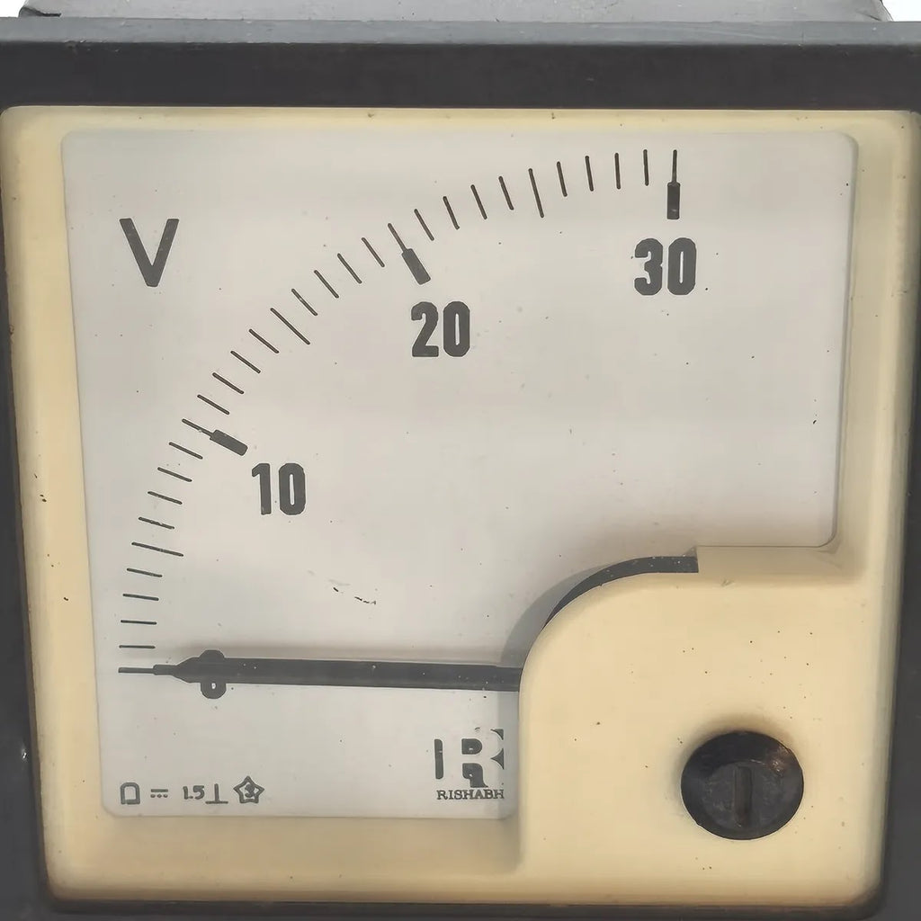 RISHABH PQ72 Analogue Panel Voltmeter DC 0-30V
