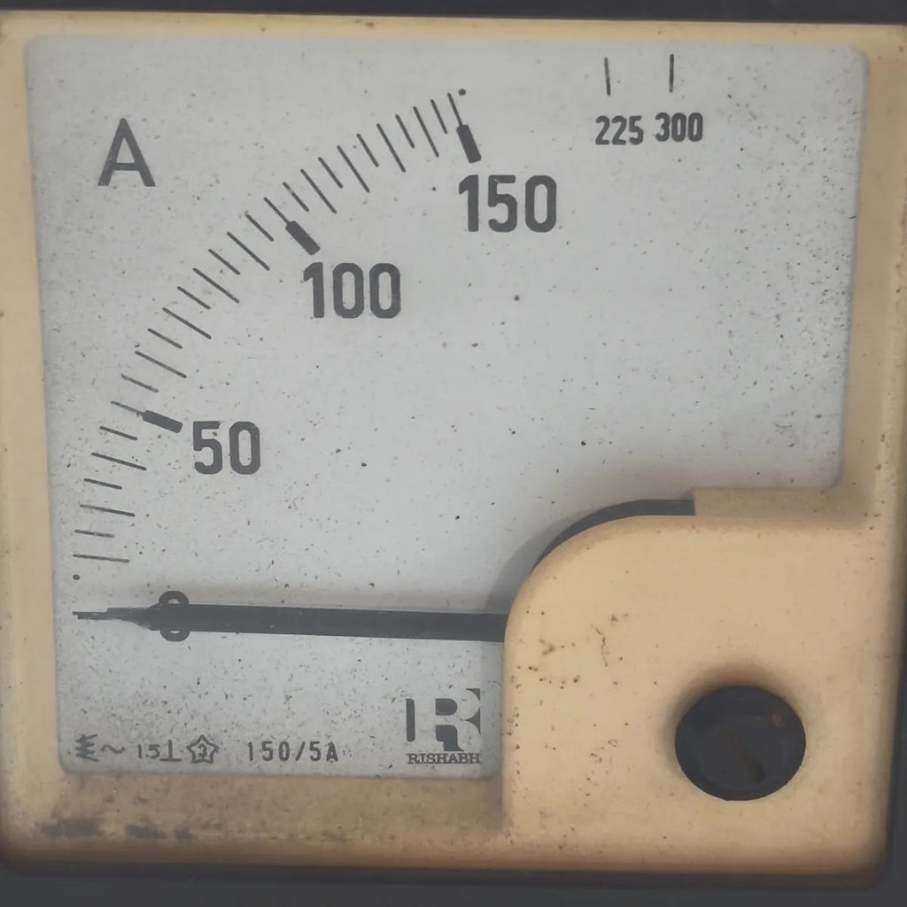 RISHABH Moving Iron Panel Ammeter 0-150A 150/5A CT