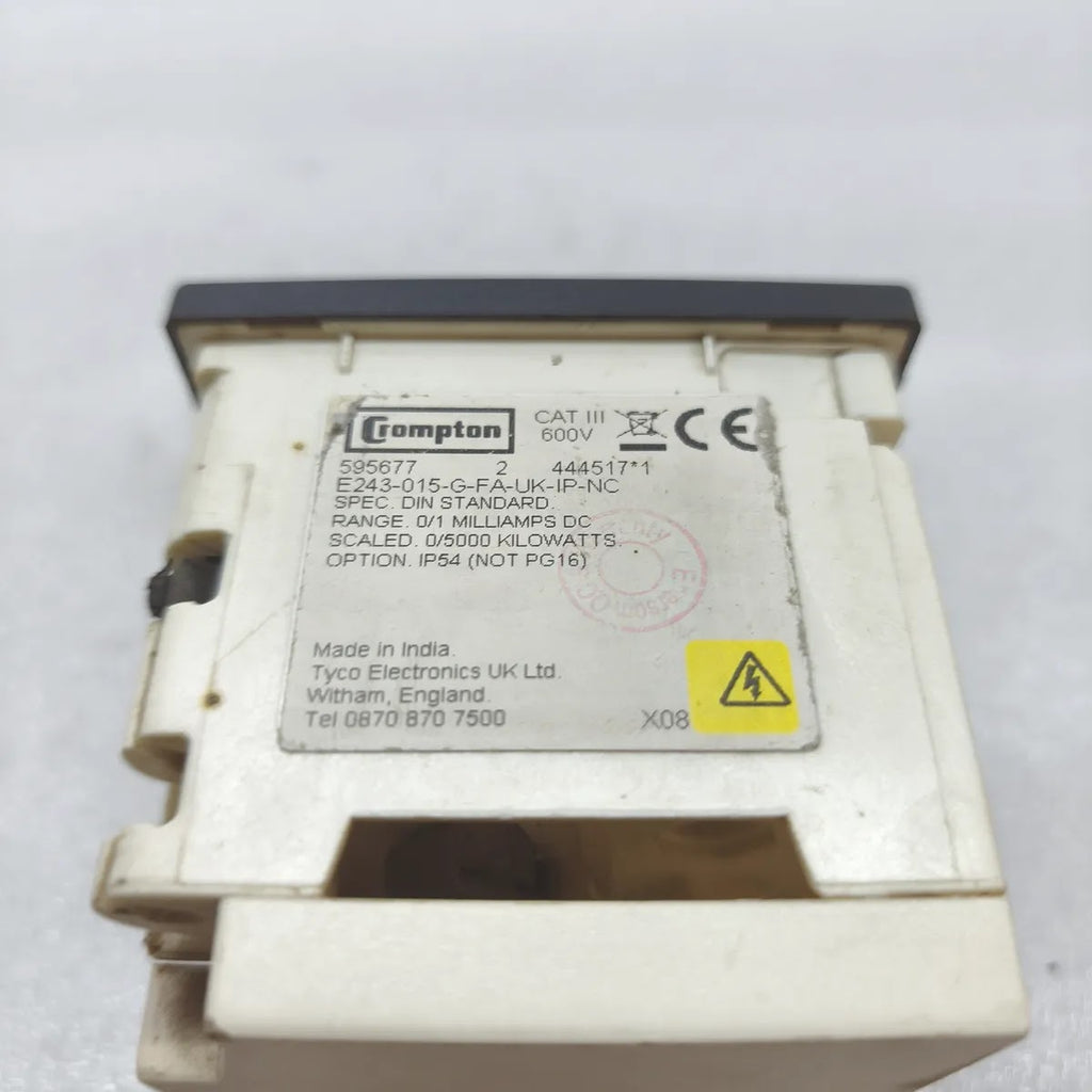 CROMPTON E243-015-G-FA-UK-IP-NC kW Panel Meter 0-5000kW 0/1mA DC
