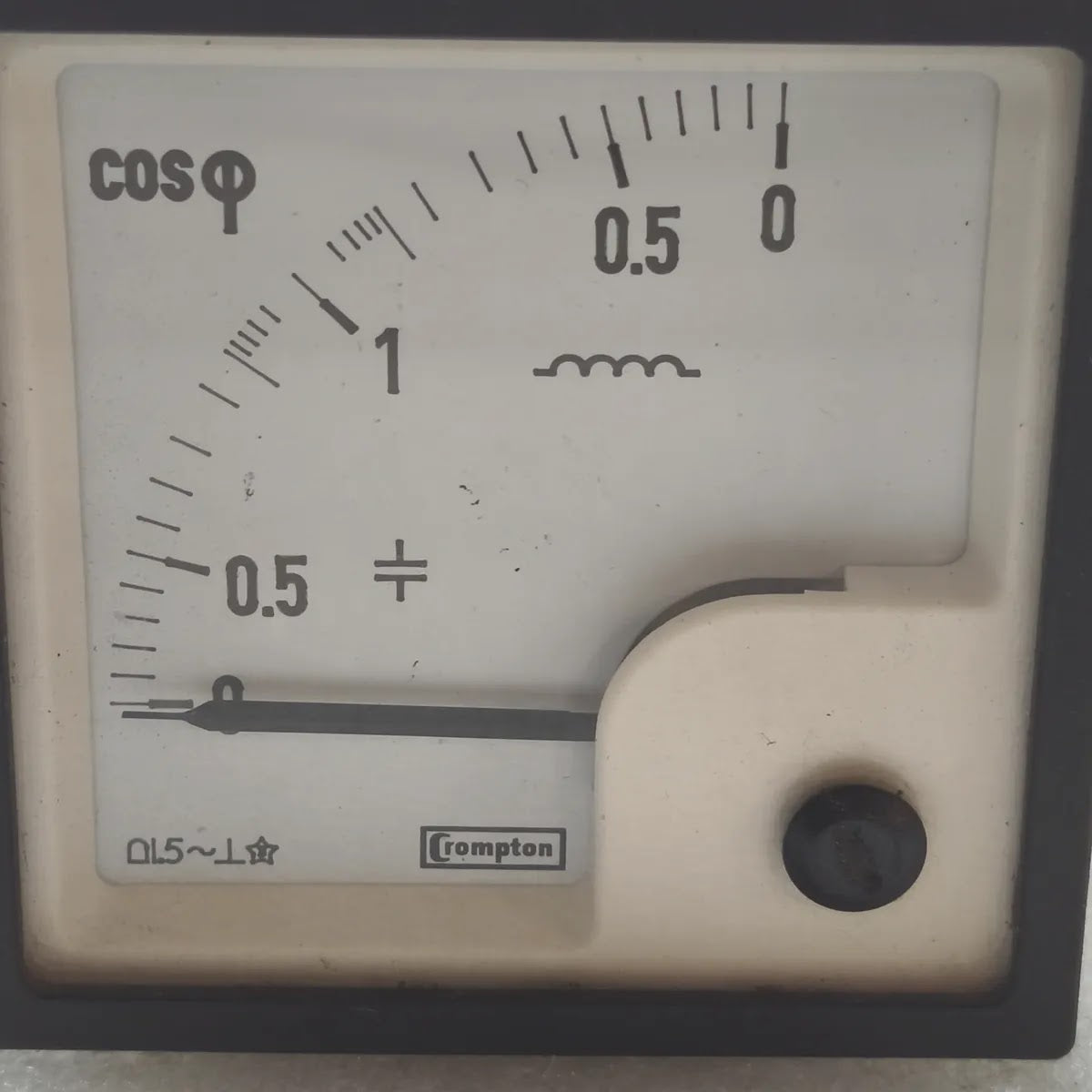 CROMPTON E243-014-G-FA-A3-Q1-IP Power Factor Meter 0/1mA DC