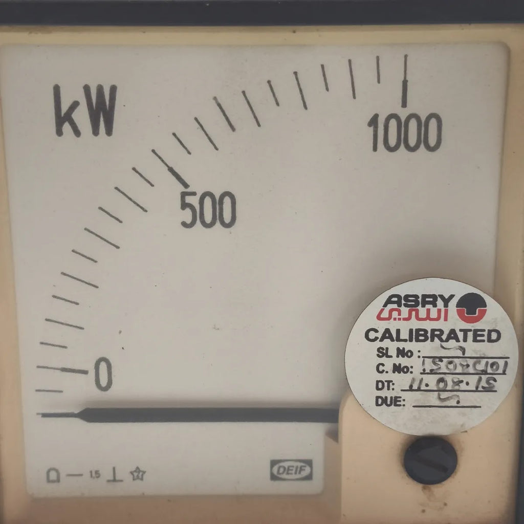DEIF Analogue Panel Wattmeter 0-1000kW