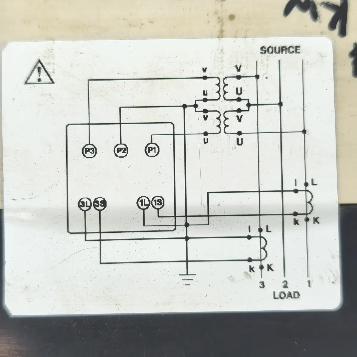 YOKOGAWA DN96A55/CJ AC Watt Meter 3 Phase 100V 5A
