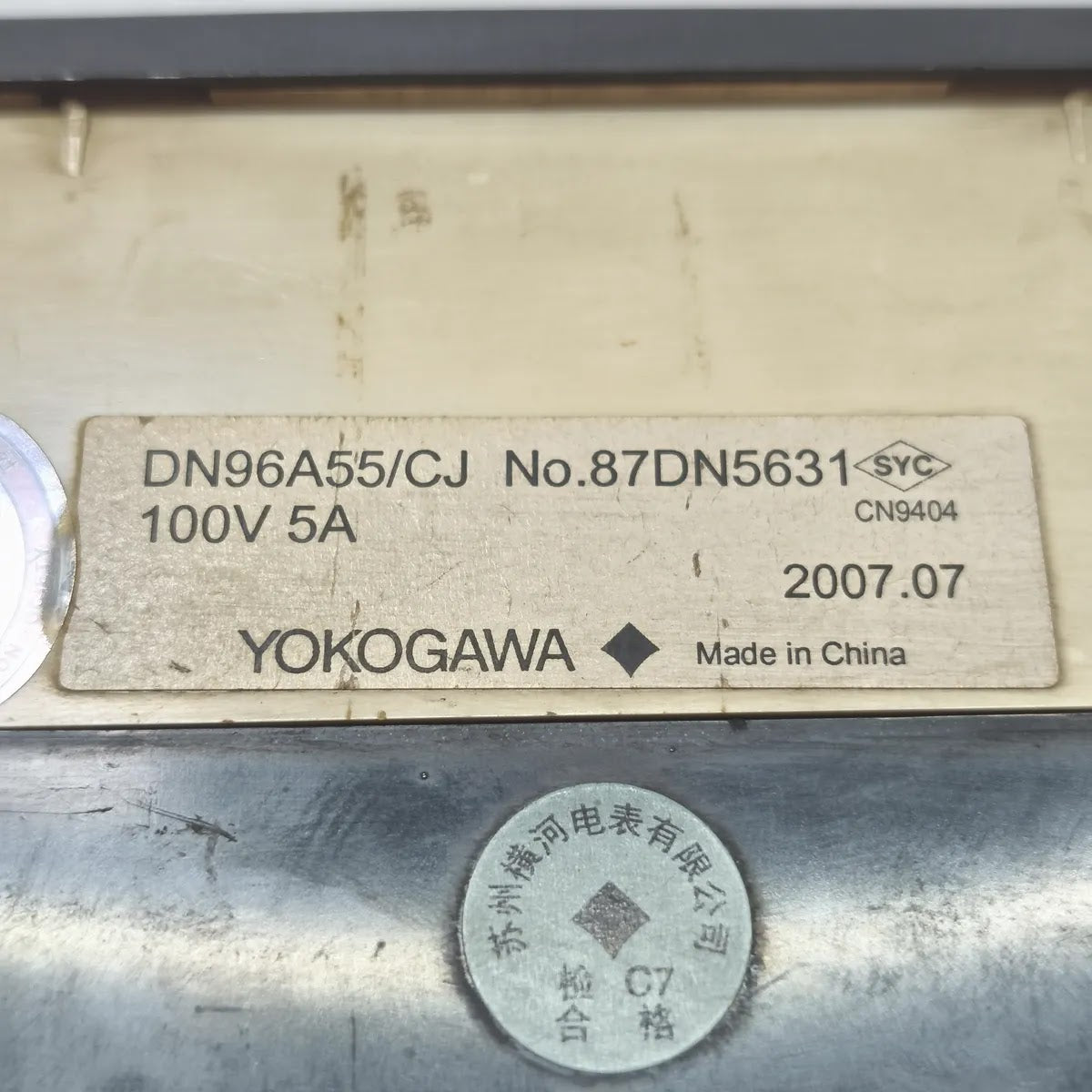YOKOGAWA DN96A55/CJ AC Watt Meter 3 Phase 100V 5A