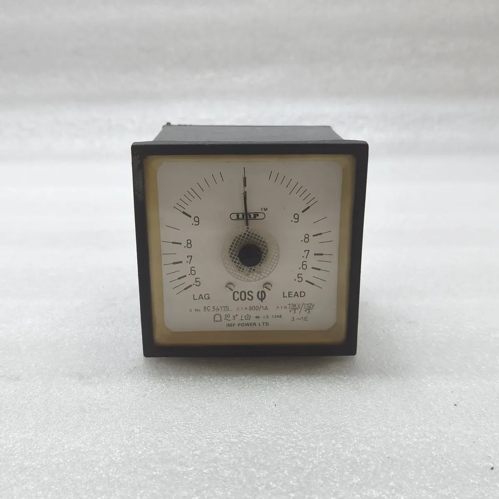 IMP Cos Phi Power Factor Meter 3-Phase 800/1A 11kV/110V