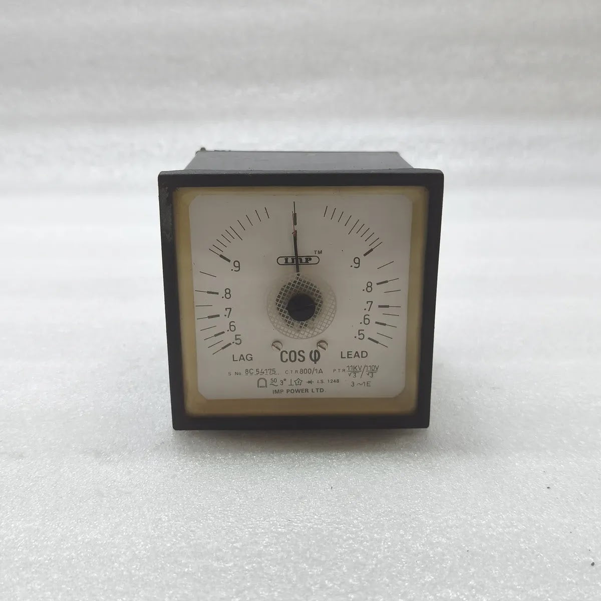IMP Cos Phi Power Factor Meter 3-Phase 800/1A 11kV/110V