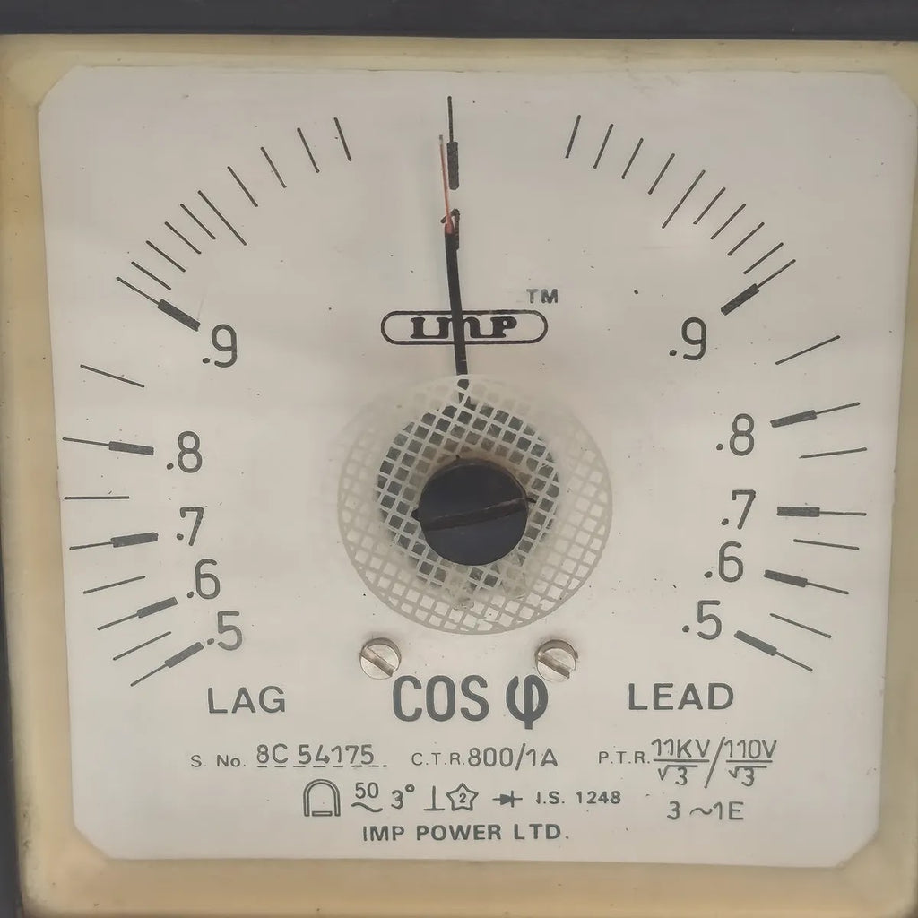 IMP Cos Phi Power Factor Meter 3-Phase 800/1A 11kV/110V