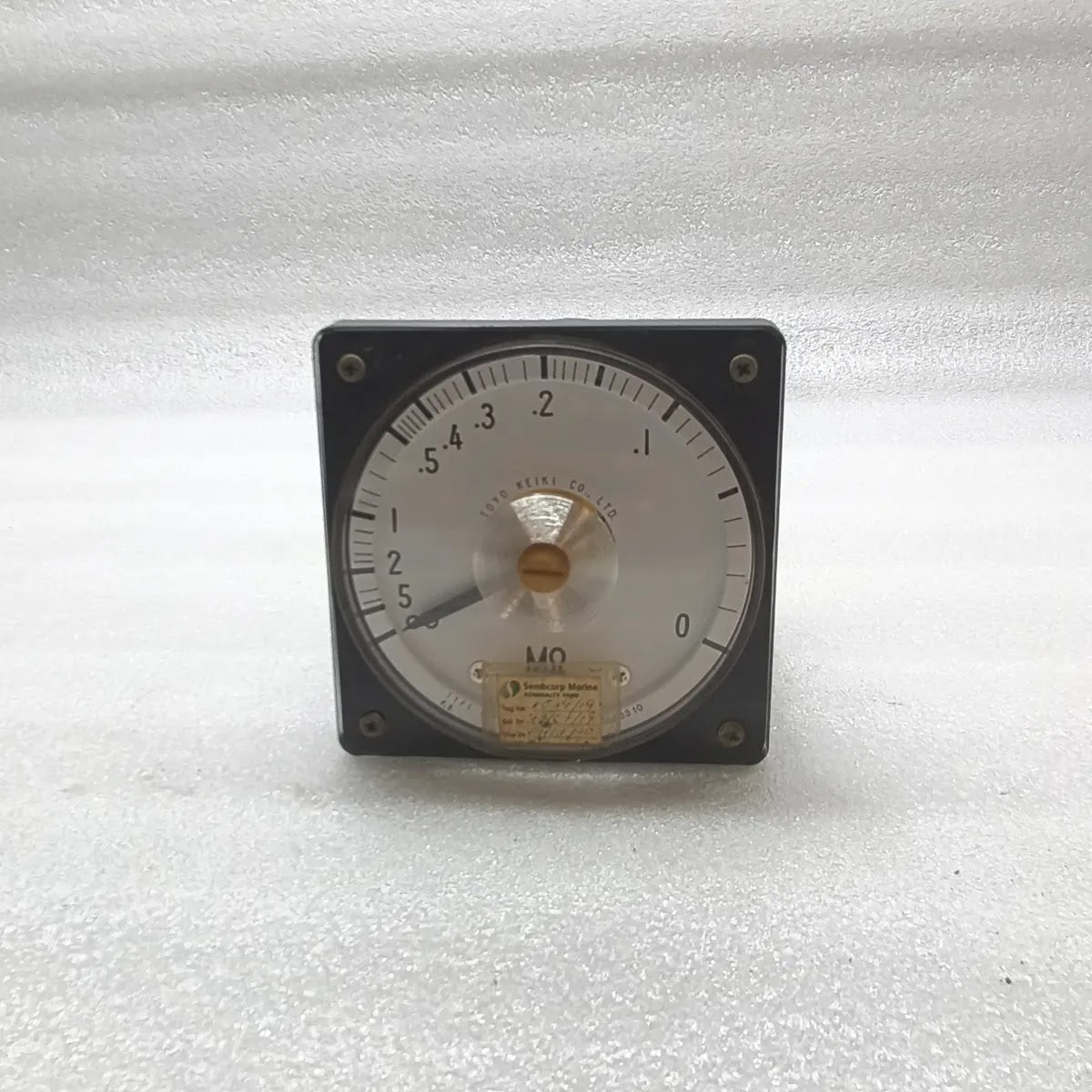 TOYO KEIKI DVF-11 Megohm Panel Meter 0-5 MOhm 1mA