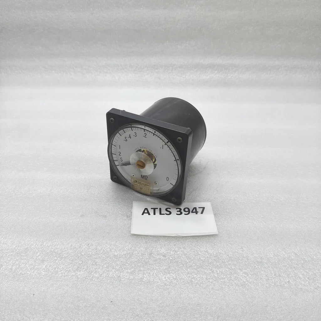 TOYO KEIKI DVF-11 Megohm Panel Meter 0-5 MOhm 1mA