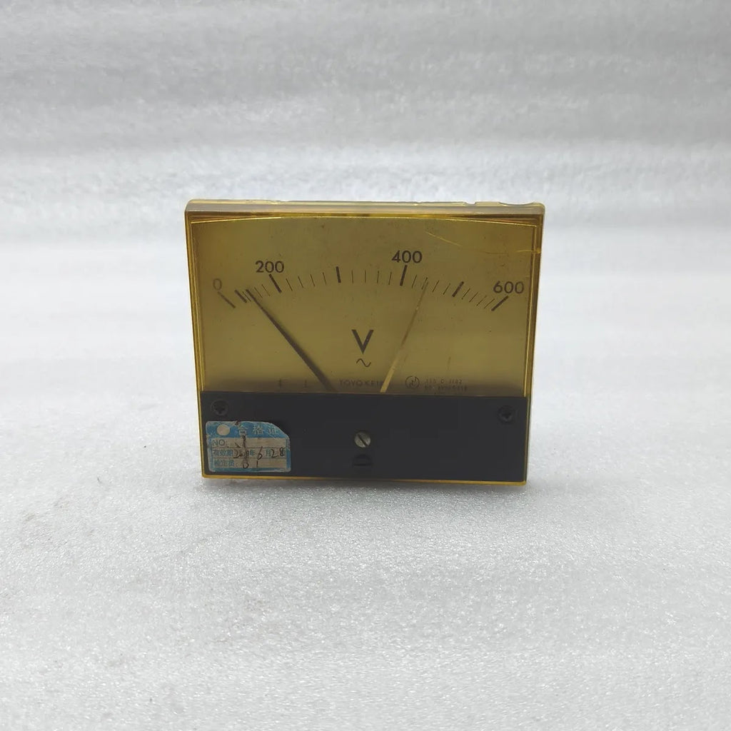 Toyo Keiki ACF-12N Marine AC Panel Voltmeter 0-600V PT 460/115V Japan