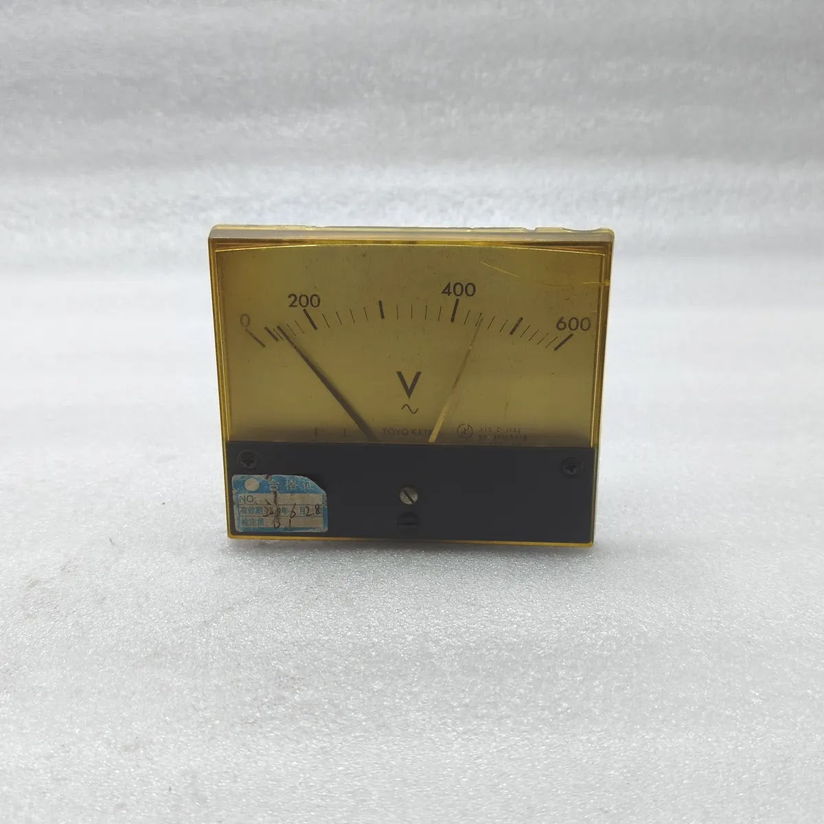 Toyo Keiki ACF-12N Marine AC Panel Voltmeter 0-600V PT 460/115V Japan