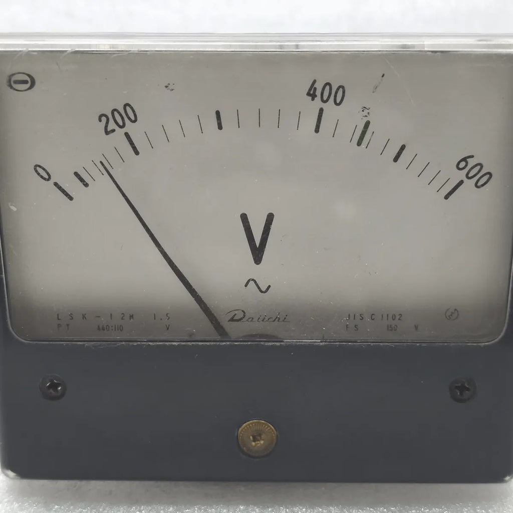 DAIICHI LSK-12 AC Panel Voltmeter 0-600V PT 440:110