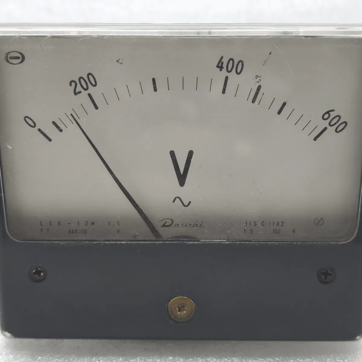 DAIICHI LSK-12 AC Panel Voltmeter 0-600V PT 440:110
