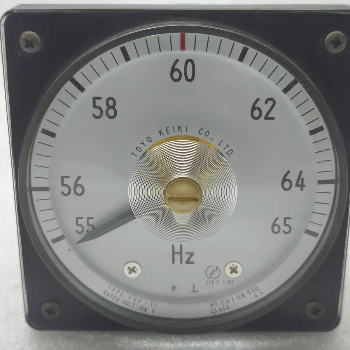 TOYO KEIKI FVF-11 Frequency Meter 55-65Hz 115V