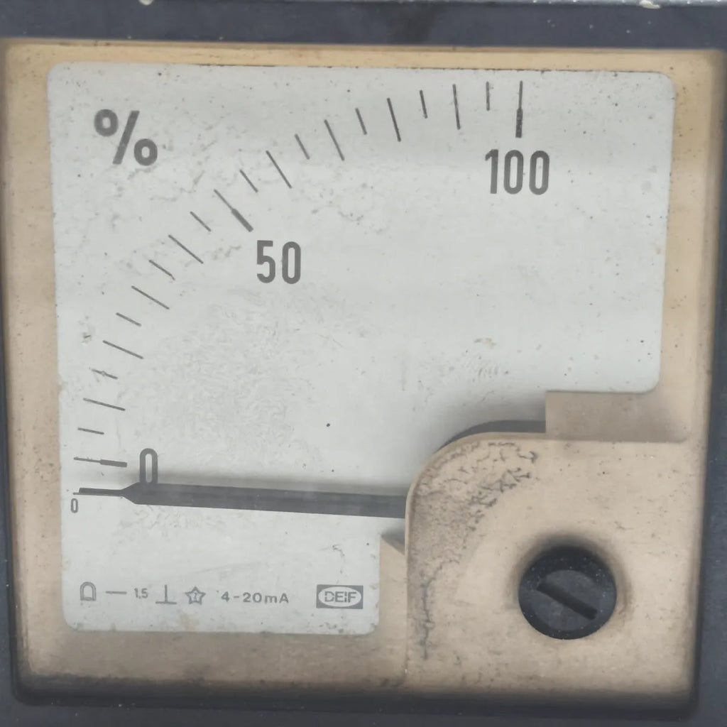 DEIF Analogue Panel Meter 4-20mA 0-100%