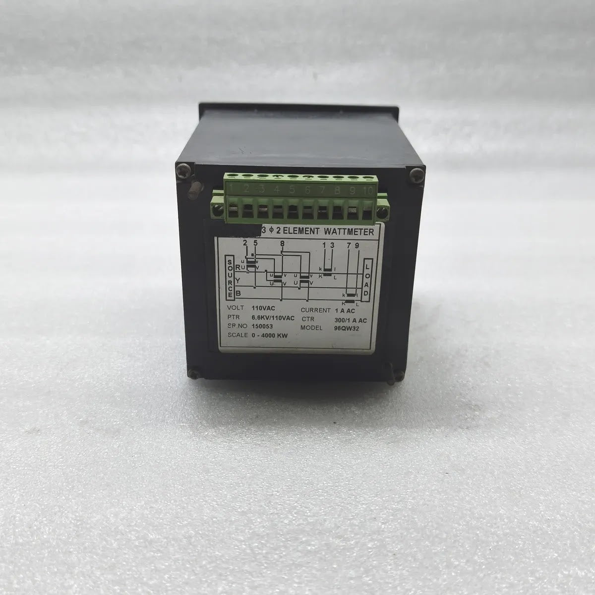KEW 96QW32 Analog Panel Wattmeter 0-4000kW 110VAC