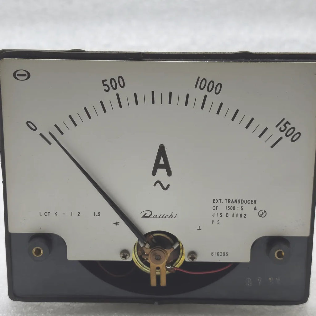 DAIICHI LCTK-12 AC Panel Ammeter 0-1500A CT 1500/5A