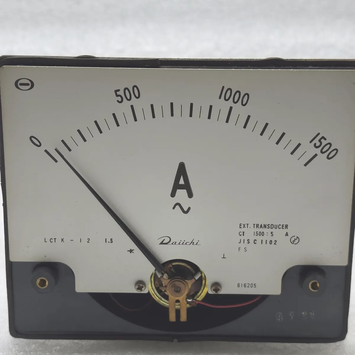 DAIICHI LCTK-12 AC Panel Ammeter 0-1500A CT 1500/5A