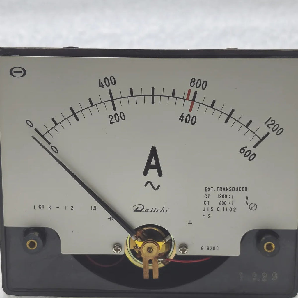 DAIICHI LCTK-12 AC Panel Ammeter 0-1200A/ 0-600A