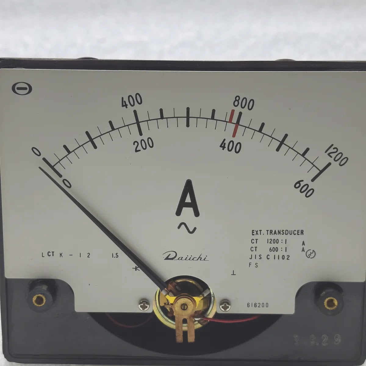 DAIICHI LCTK-12 AC Panel Ammeter 0-1200A/ 0-600A