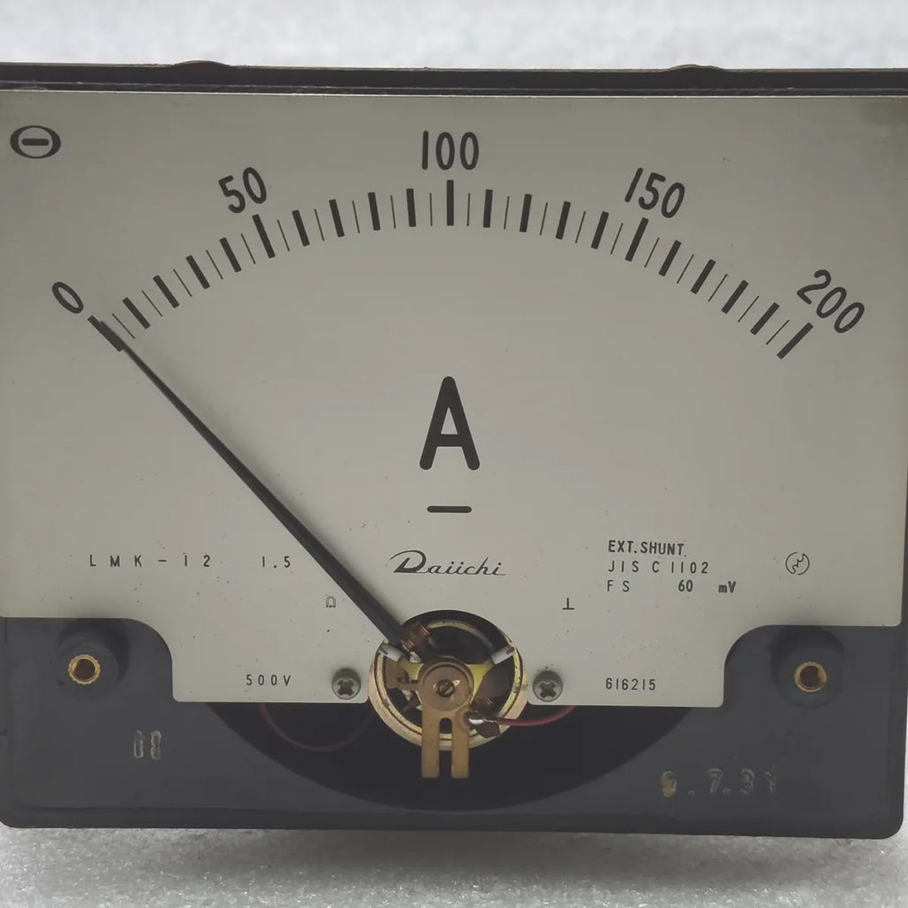 DAIICHI LMK-12 DC Ammeter 0-200A 60mV