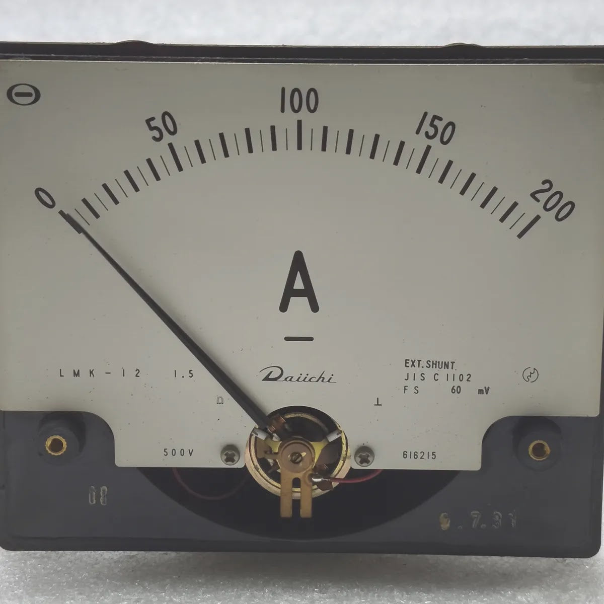 DAIICHI LMK-12 DC Ammeter 0-200A 60mV