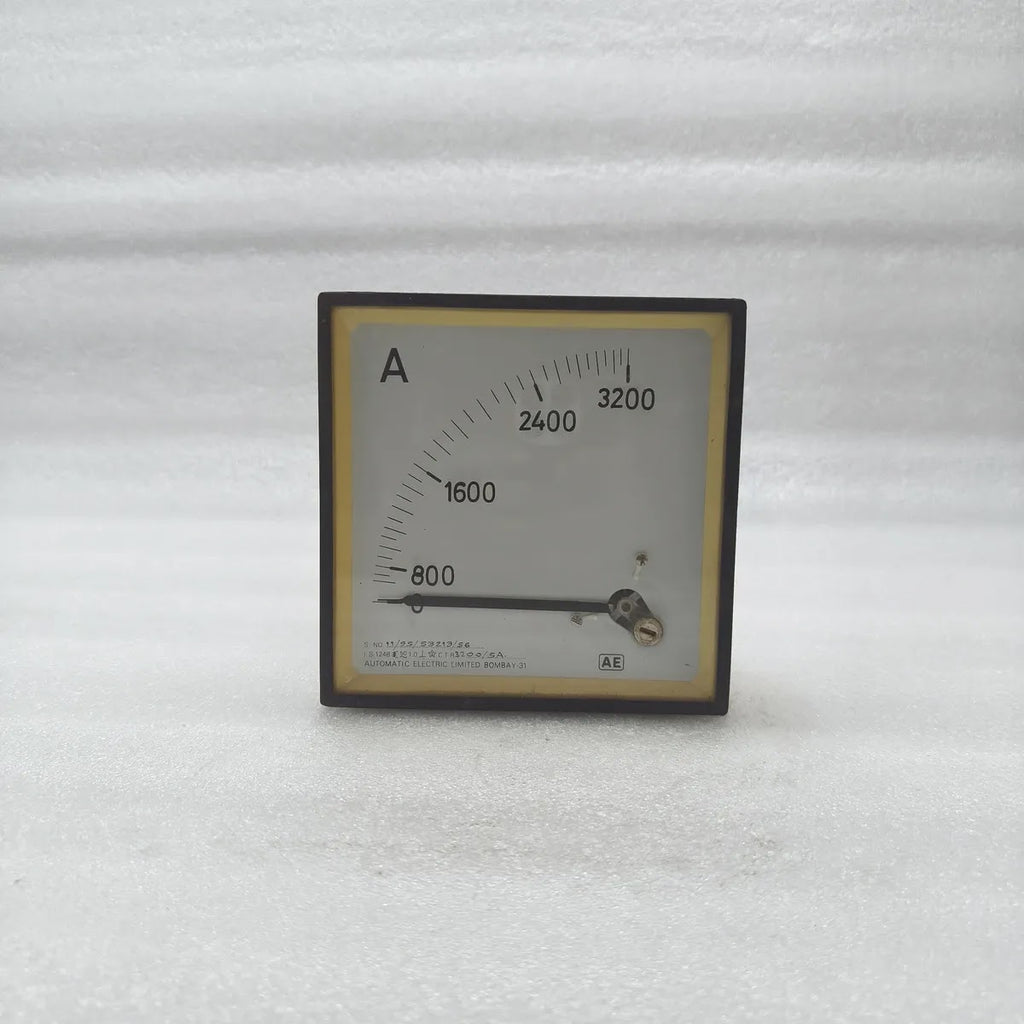 AUTOMATIC ELECTRIC Analogue Panel Ammeter 0-3200A CT 3200/5A