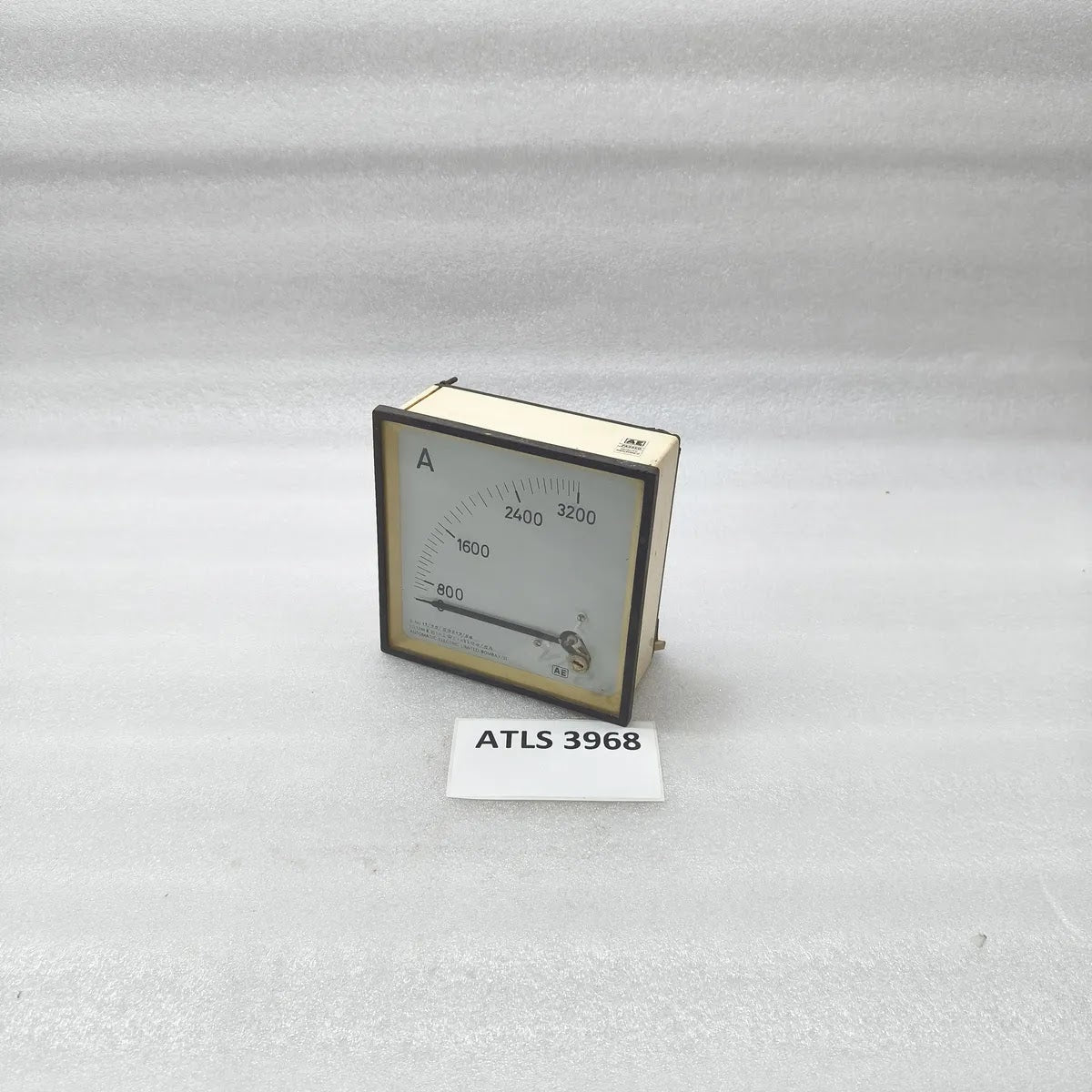 AUTOMATIC ELECTRIC Analogue Panel Ammeter 0-3200A CT 3200/5A