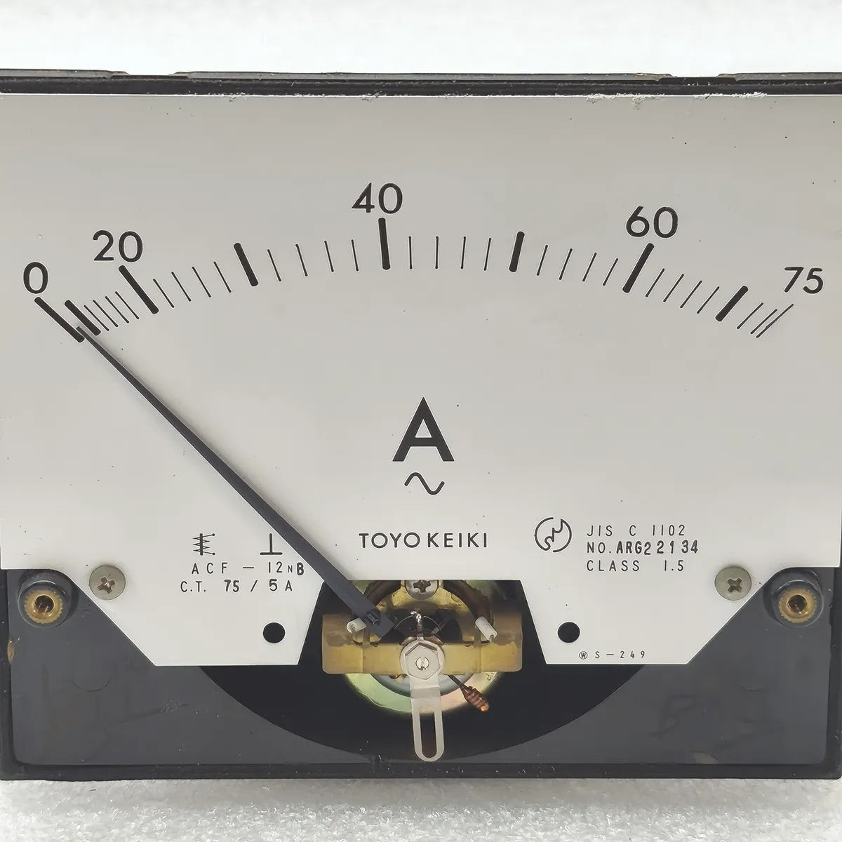 TOYO KEIKI ACF-12NB AC Ammeter 0-75A CT 75/5A