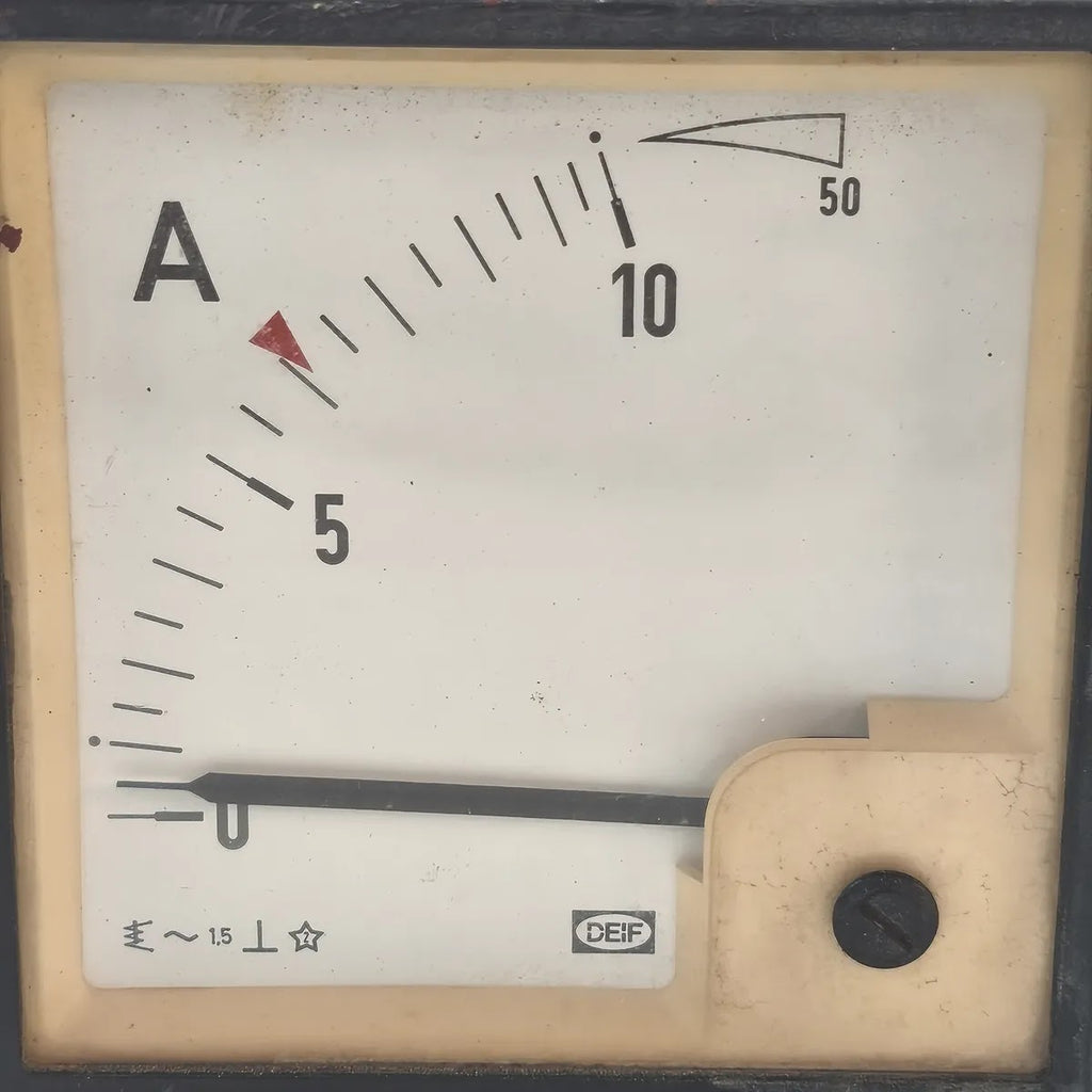 DEIF 10/20A-95 Moving Iron Panel Ammeter 0-10A AC
