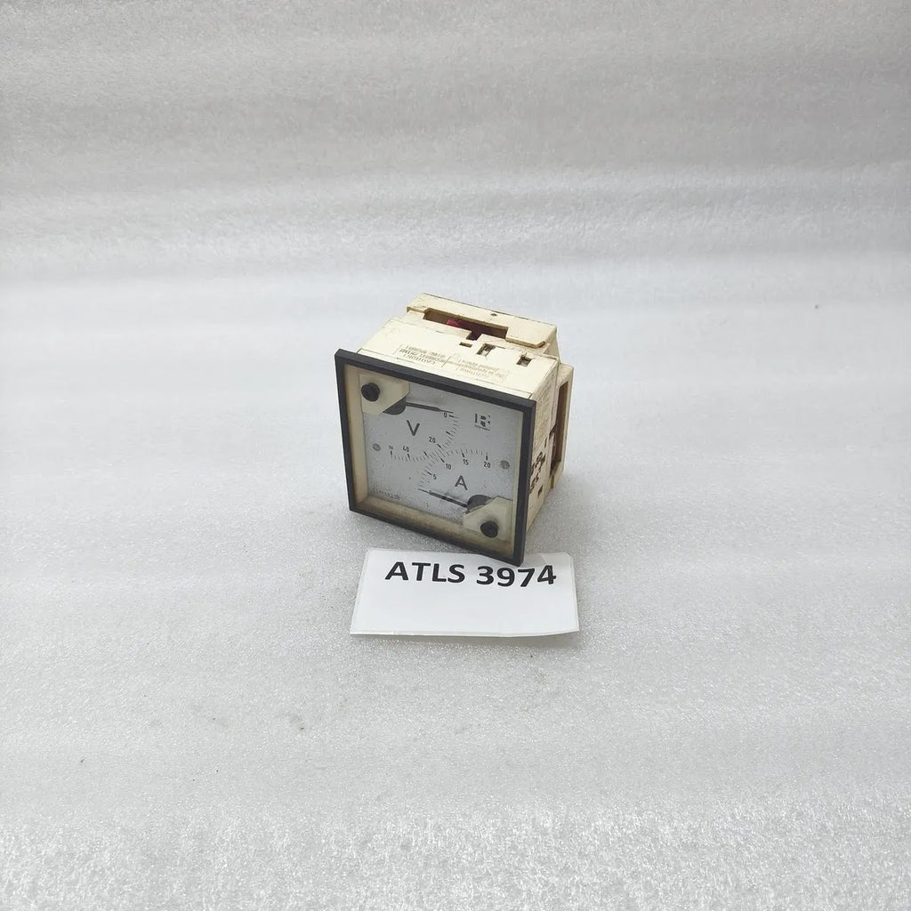RISHABH Dual Scale Voltmeter Ammeter Panel Meter 0-50V 0-20A