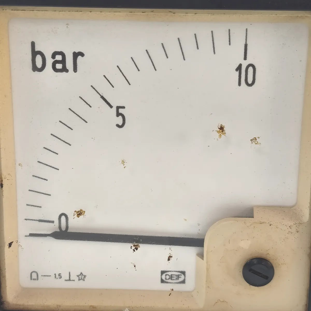 DEIF Analogue Pressure Panel Meter 0-10 bar