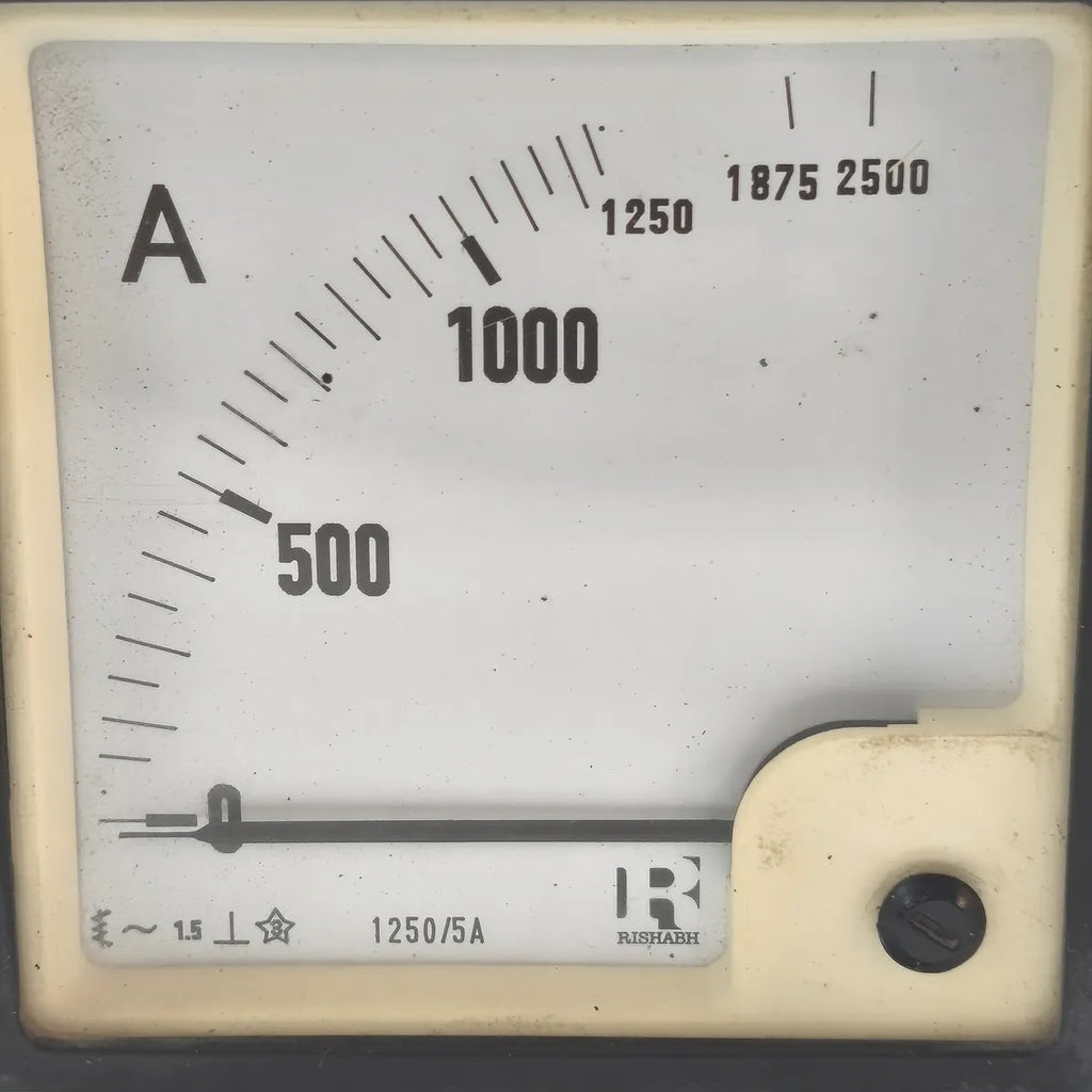 RISHABH EQ96 Moving Iron Panel Ammeter 0-1250A 1250/5A