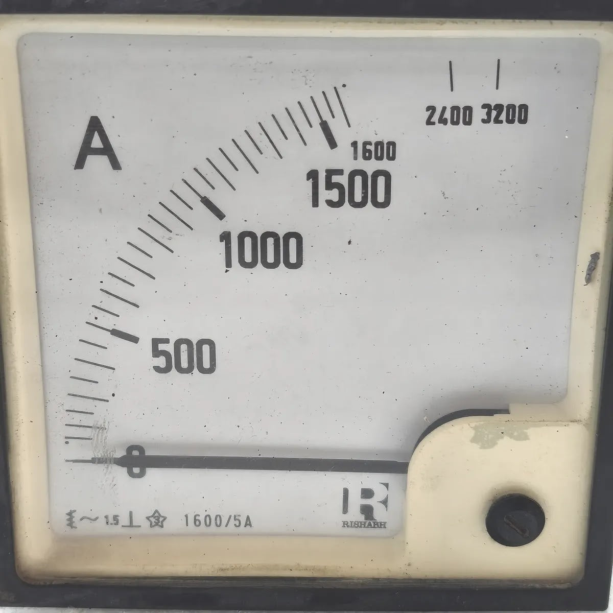 RISHABH Moving Iron Panel Ammeter 0-1600A 1600/5A CT