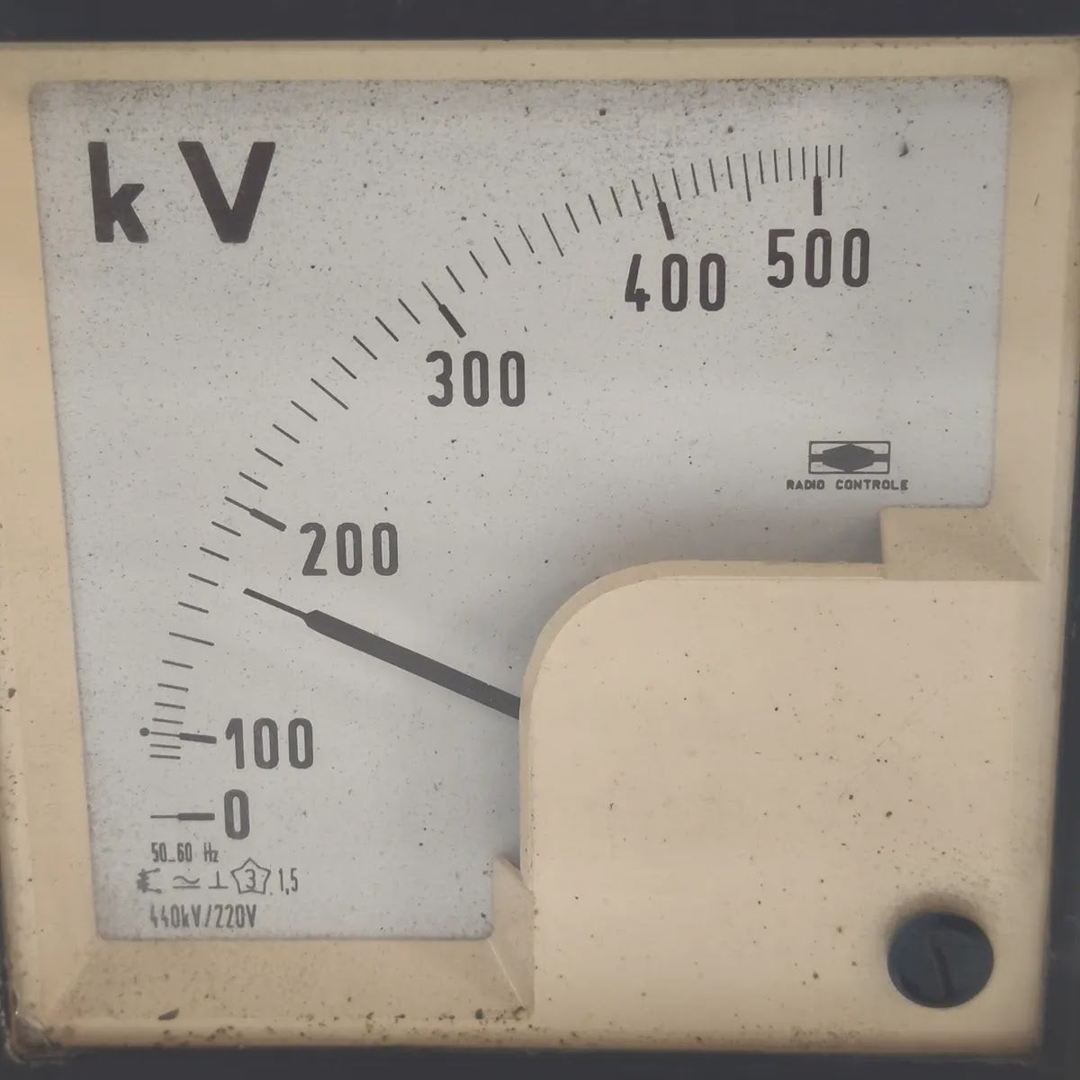 RADIO CONTROLE Analogue Panel Voltmeter 0-500kV 440kV/220V