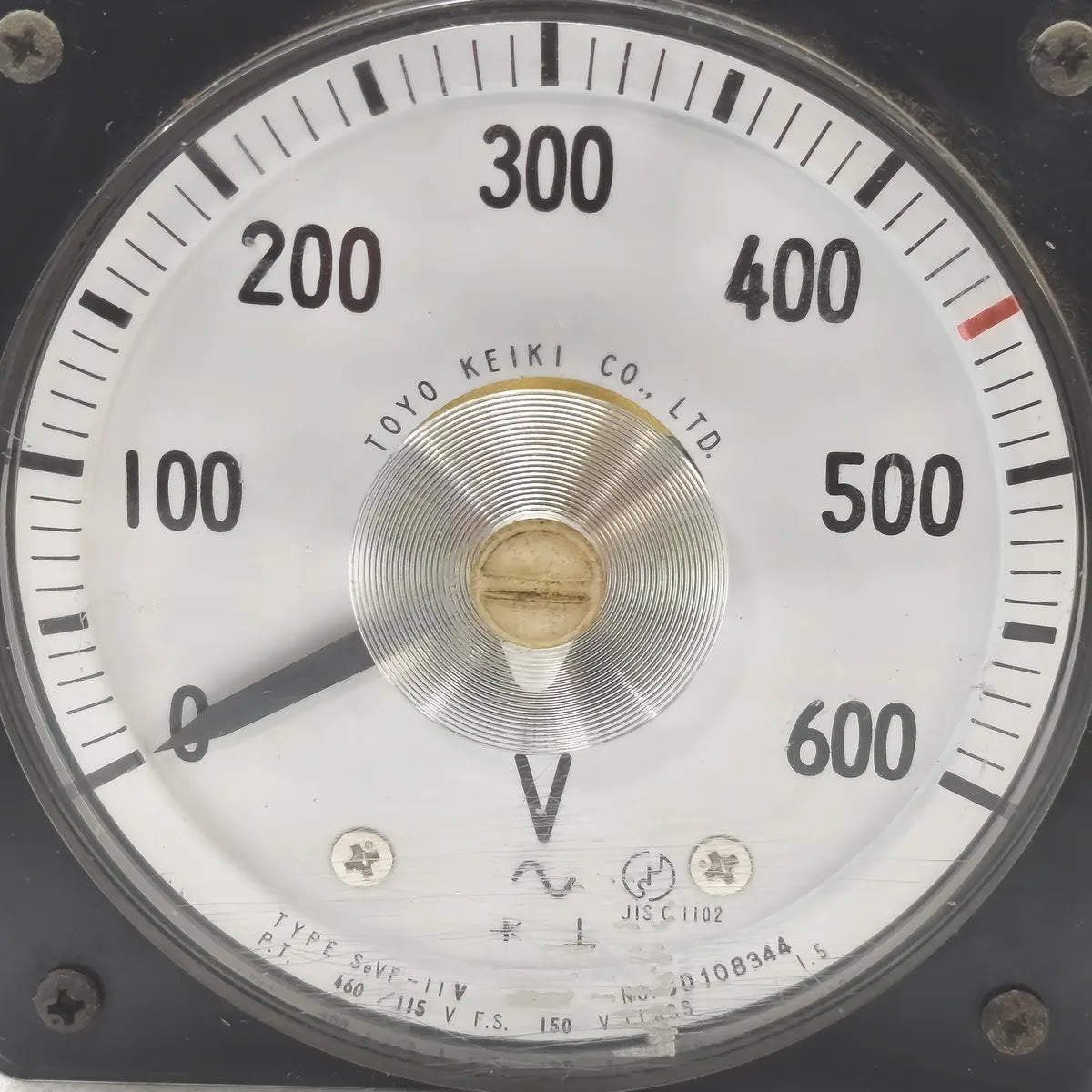 TOYO KEIKI SeVF-11V Analog Panel Voltmeter 0-600V 150V F.S.
