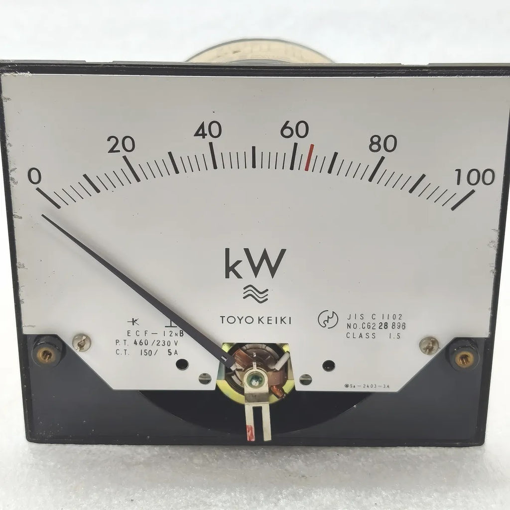 TOYO KEIKI ECF-12NB Kilowatt Panel Meter 0-100kW 460/230V