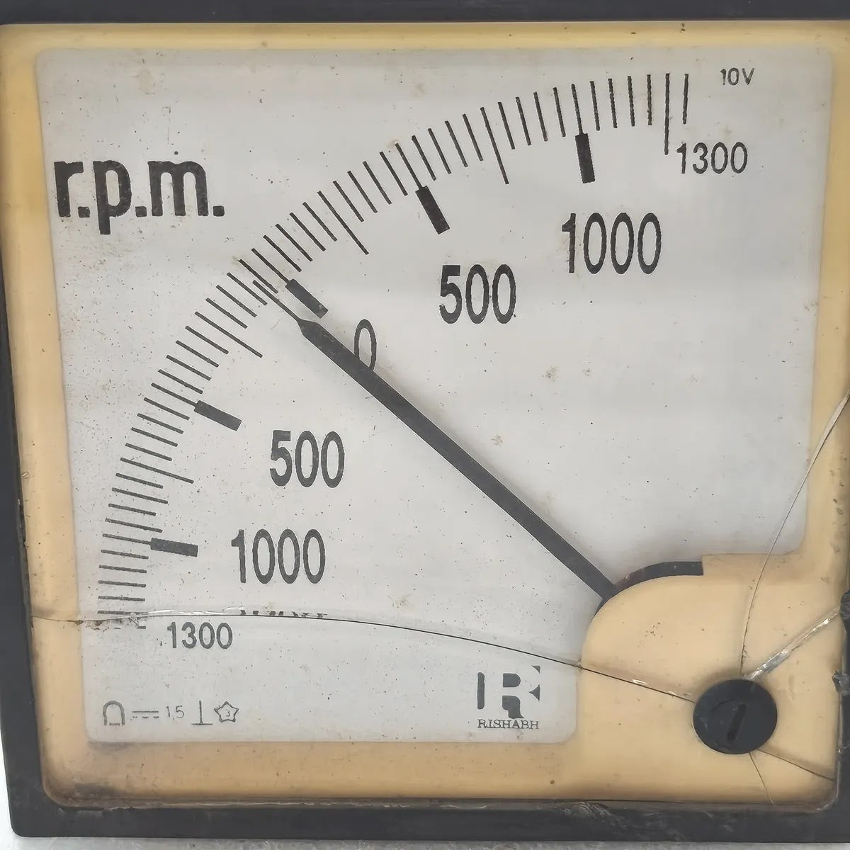 RISHABH Analogue RPM Tachometer Panel Meter 1300-0-1300rpm 10V