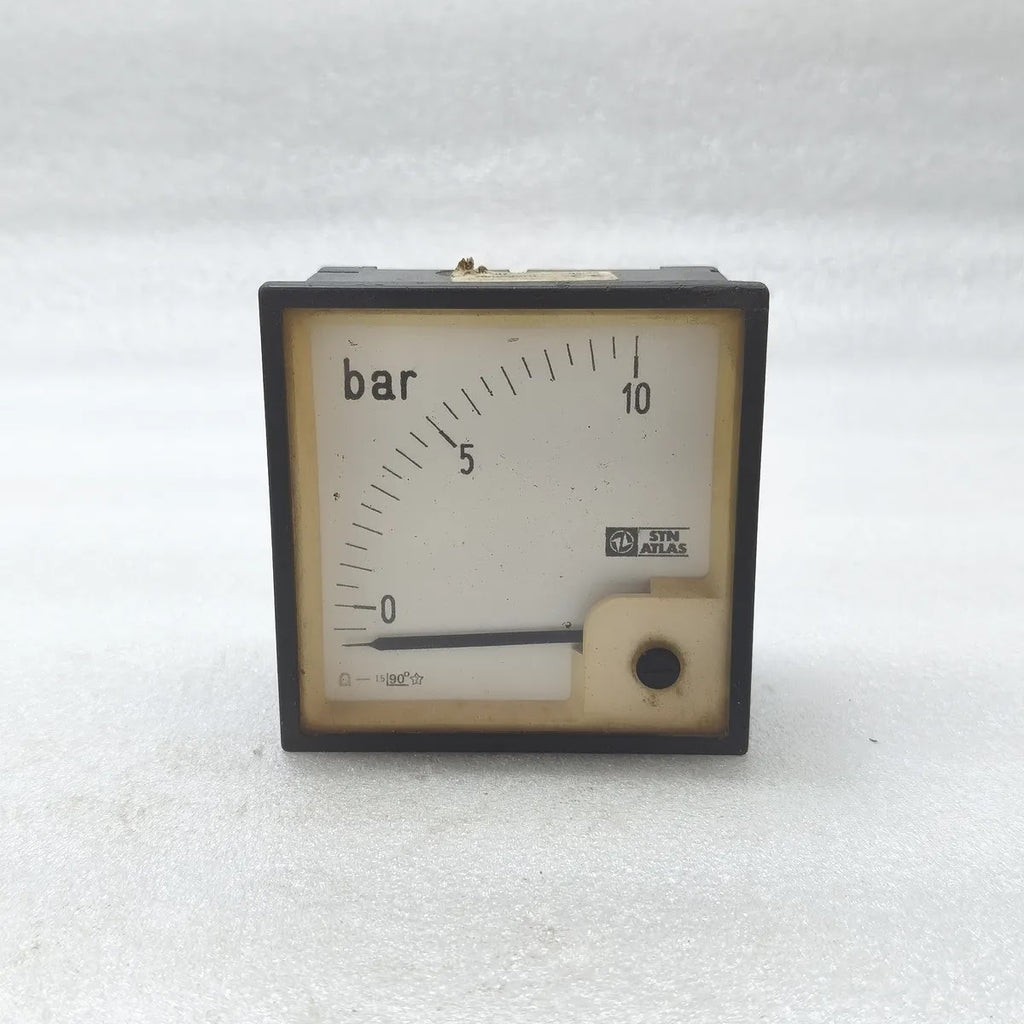 STN ATLAS Analogue Panel Meter Pressure Indicator 0-10 bar