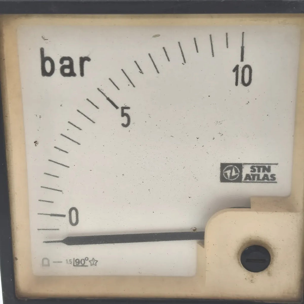STN ATLAS Analogue Panel Meter Pressure Indicator 0-10 bar