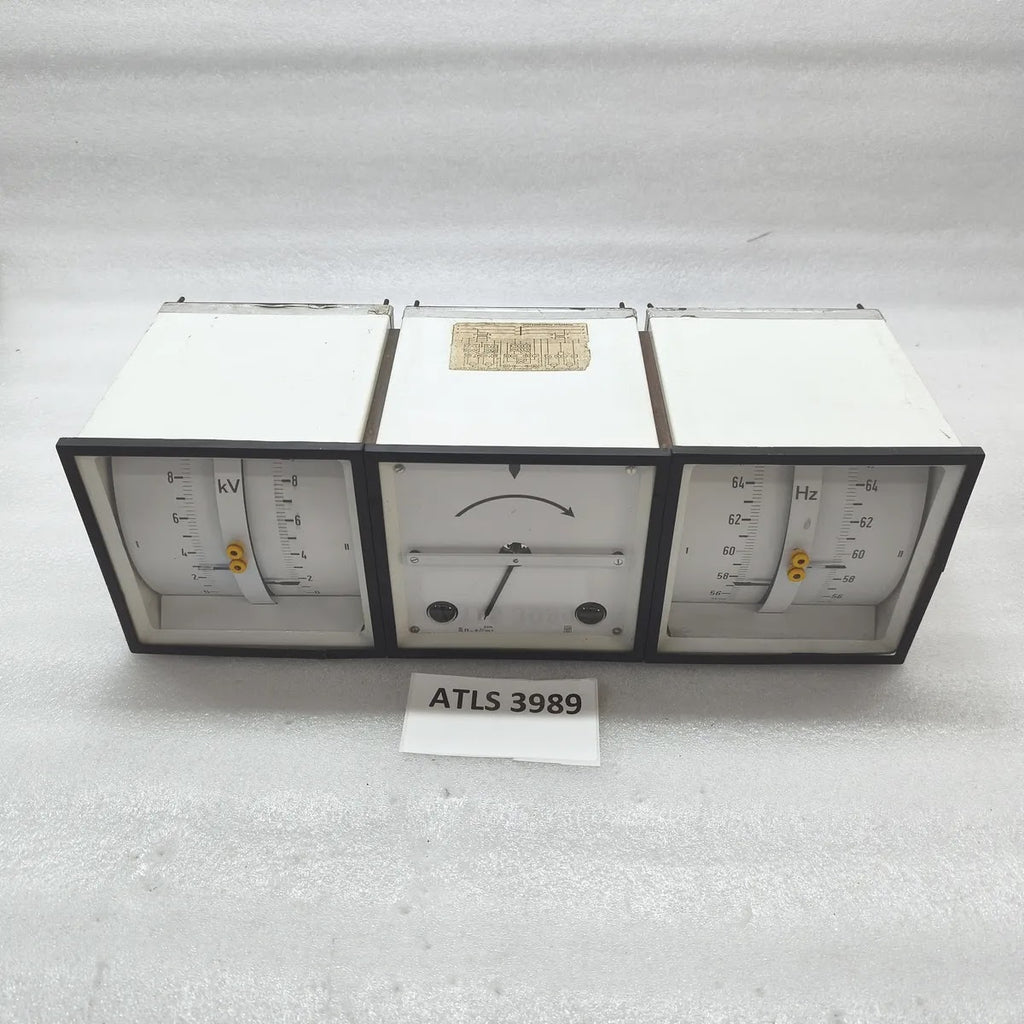 Synchroscope Double Voltmeter Frequency Meter Set 6,6/0,1kV 100V 60Hz