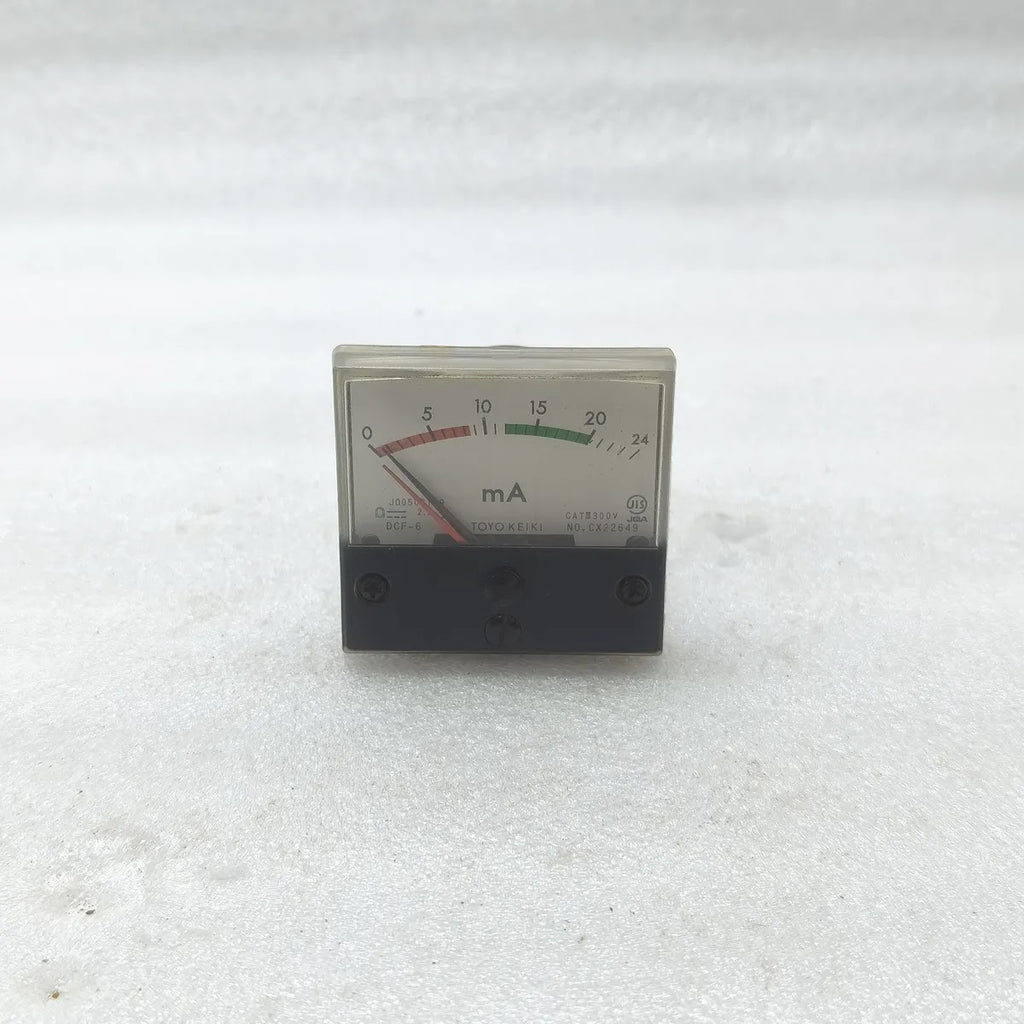 TOYO KEIKI DCF-6 DC Ammeter Panel Meter 0-24mA