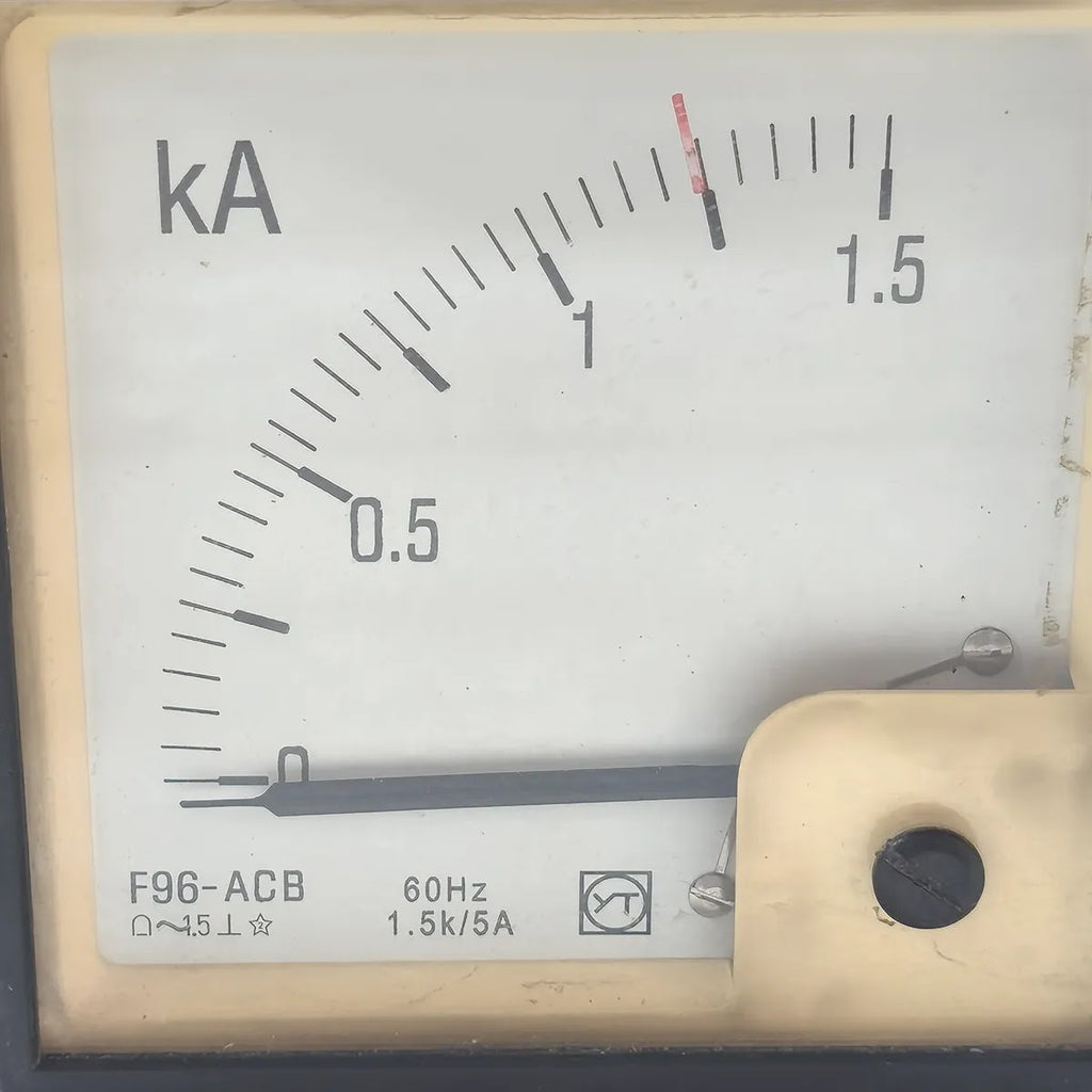 SHANGHAI YITAI F96-ACB Analog Panel Ammeter 1.5kA/5A 60Hz