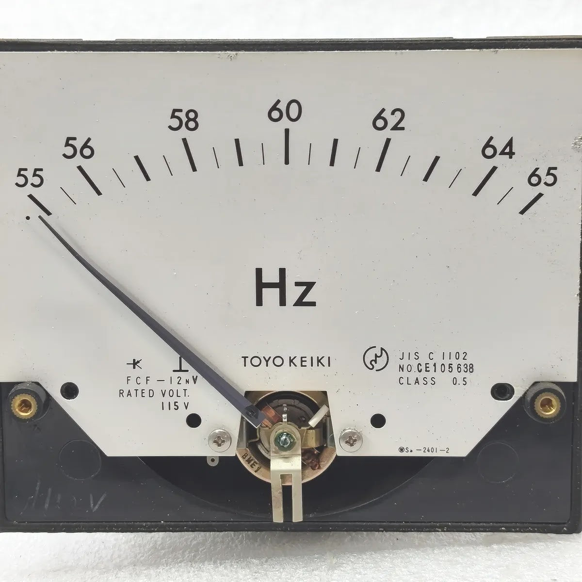 TOYO KEIKI FCF-12NV Frequency Meter 55-65Hz 115V